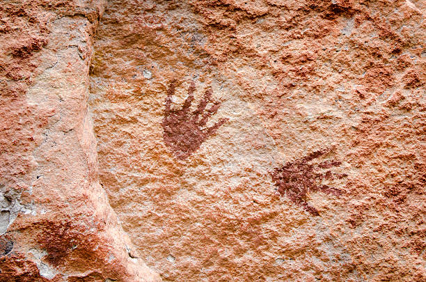 The Tsodilo Hills have a myriad of red rock art. Red paintings here, and around Tsodilo, are attributed to the San people. Tsodilo Hills, Botswana. The hills are a UNESCO World Heritage Site.  The local San people, also called Bushmen, consider Tsodilo a sacred site inhabited by the spirits of their ancestors. Contains around 400 rock art sites with more than 4,000 individual paintings, and has been termed the The Louvre of the Desert. San Bushmen paintings.