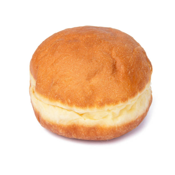 istock Berliner doughnut isolated on the white background 1483516035