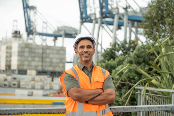 istock Portrait of  Container Freight Worker 1483517382