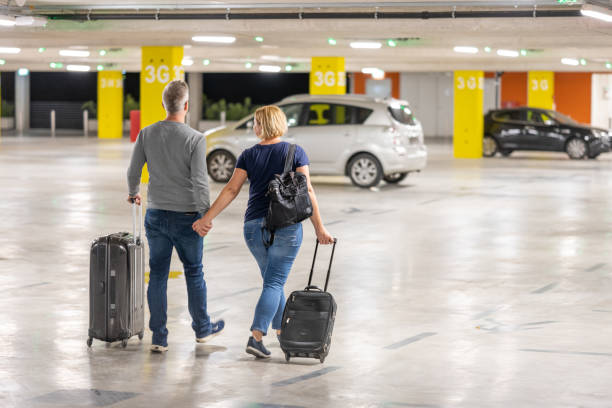 istock Couple walking in parking space 1483517751