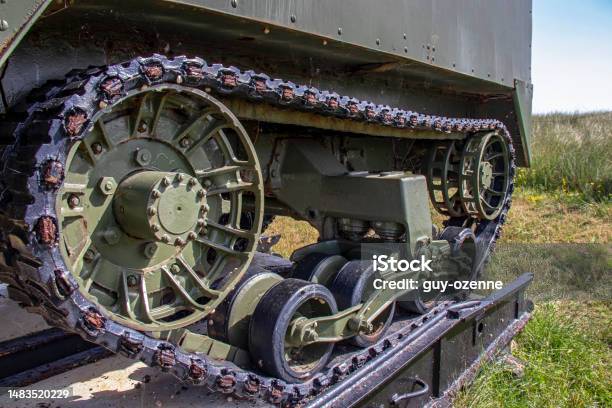 American Tank Track Of The Second World War Stock Photo - Download Image Now - France, World War II, Archival