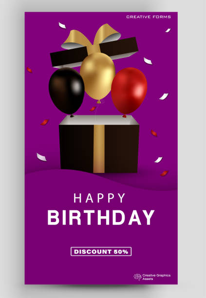 100+ Happy Birthday Banners For Facebook Cartoons Stock Photos