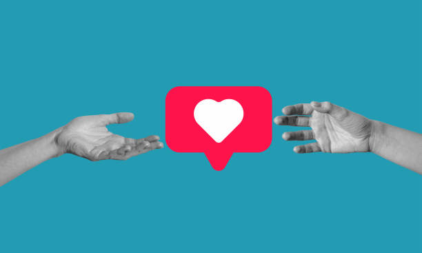 istock Abstract creative collage artwork template hand pointing fingers heart sign. 1483521947