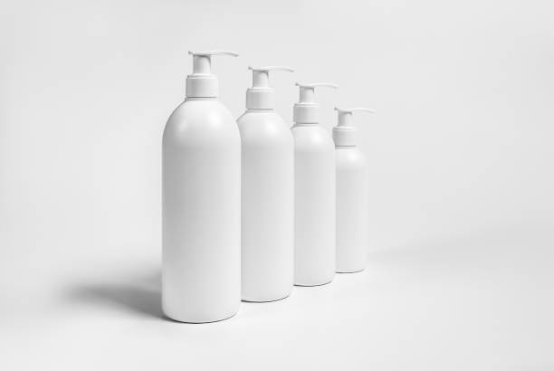istock High resolution cosmetic bottle package 3d rendering isolated mockup fit for your design element. 1483524136