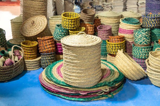 istock Colorful Baskets at the Craft Fair 1483526744