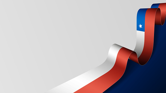 EPS10 Vector Patriotic Background with Chile flag colors. An element of impact for the use you want to make of it.
