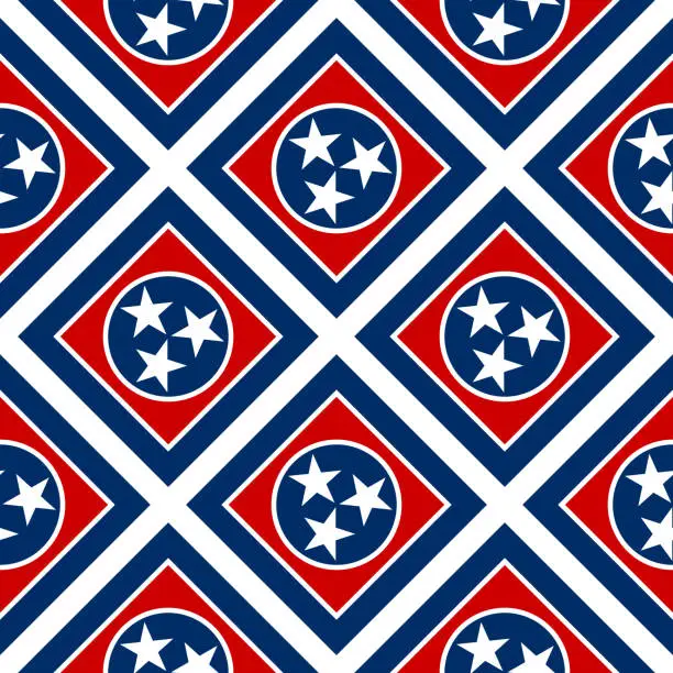 Vector illustration of tennessee pattern design. vector illustration