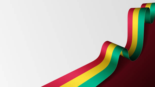 istock EPS10 Vector Patriotic background with flag of Guinea. 1483530916