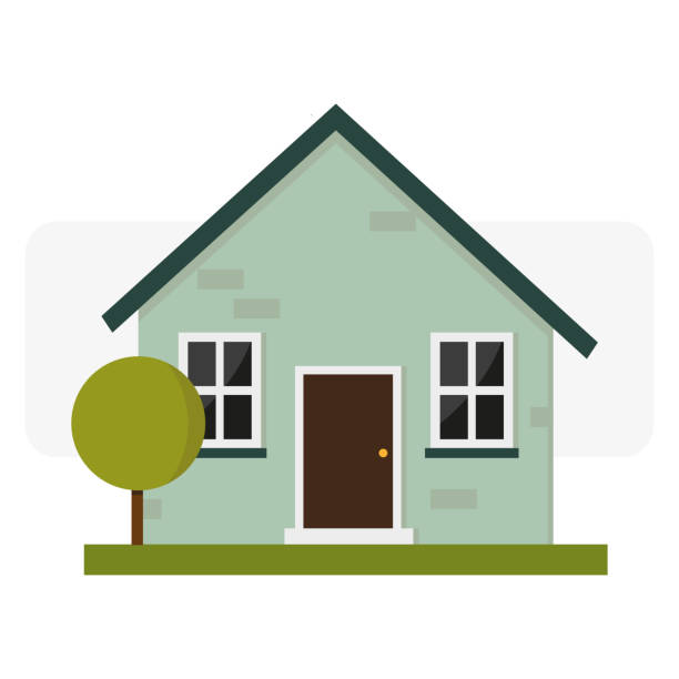 Retro cartoon house, great design for any purposes. Vector illustration. Retro cartoon house, great design for any purposes. Vector illustration. EPS 10. house clipart stock illustrations