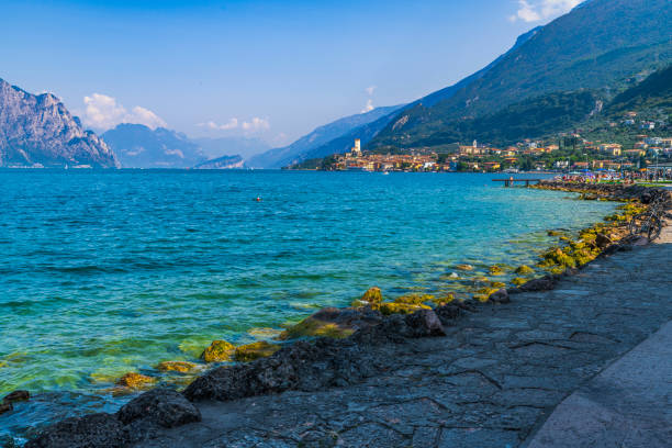 istock Lake Garda, eastern side. Malcesine and Riva del Garda. 1483538012
