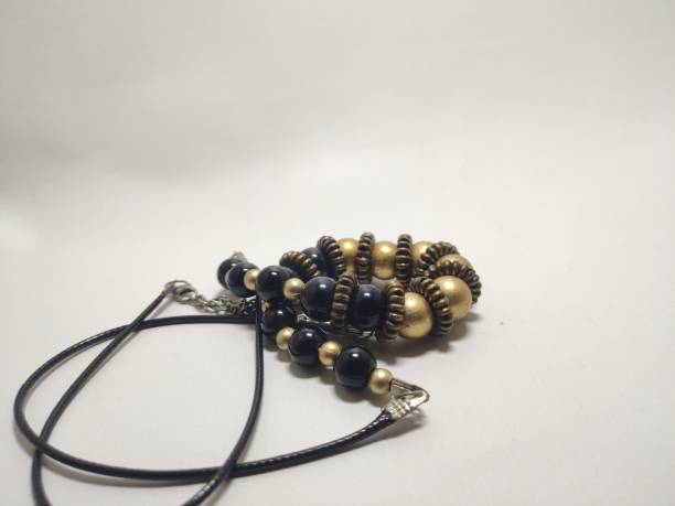 istock unique handmade bead brown necklace 1483543137