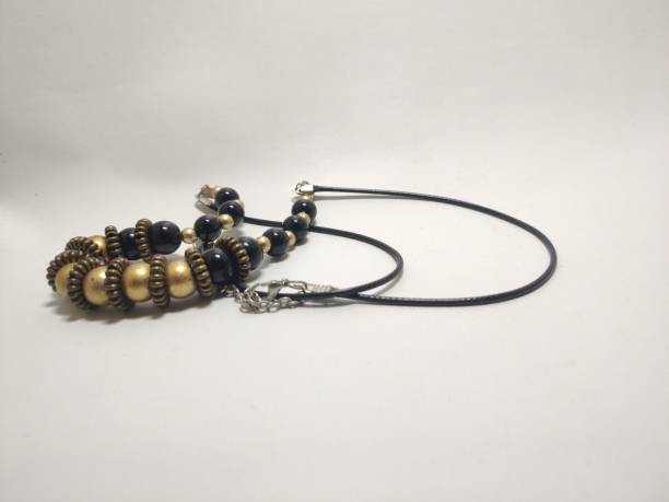 istock unique handmade bead brown necklace 1483544619