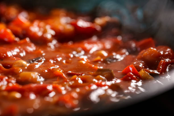 istock Shakshuka is cooked in a pan. 1483545698