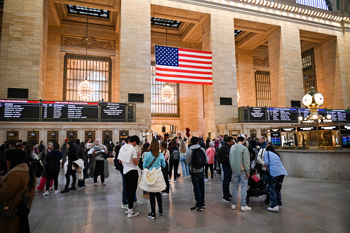 New York City, United States, April 6, 2023 - New York Grand Central Terminal