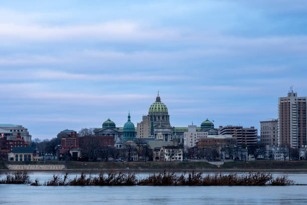 istock Harrisburg City Skyline at Dusk 1483568994