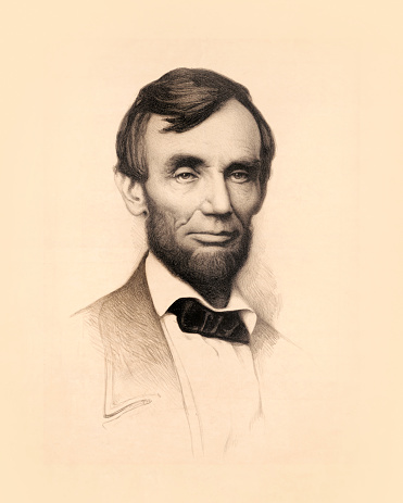 Abraham Lincoln 16th U.S. President engraving