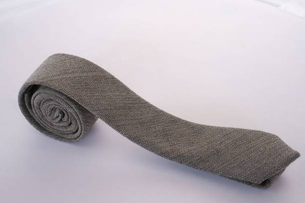 istock Elegant stylish necktie isolated on white background 1483575681
