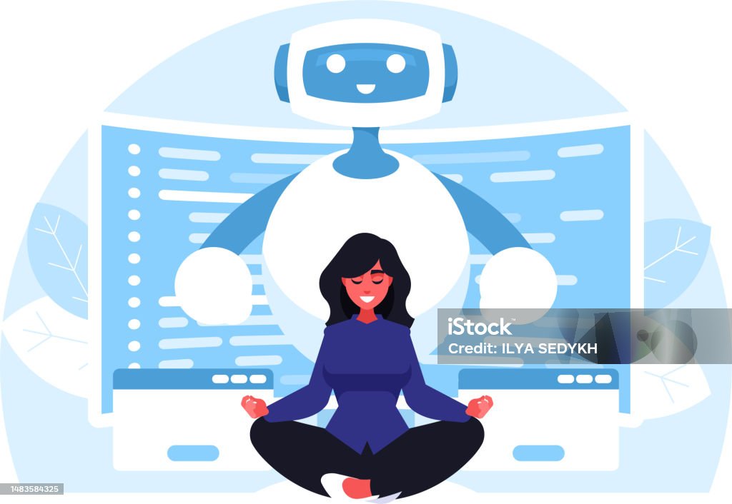Nő pihentető - Jogdíjmentes Mesterséges intelligencia témájú vektoros stock alkotások Nő pihentető - Jogdíjmentes Mesterséges intelligencia témájú vektoros stock alkotások