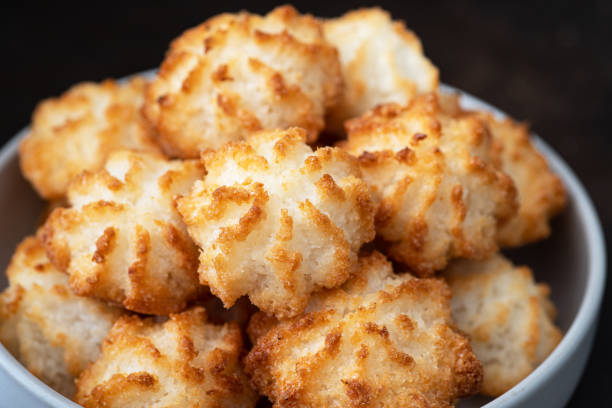 istock Homemade coconut cookies on the plate. 1483587209