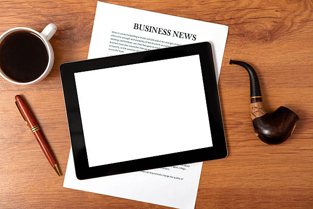 istock tablet on the table of businessman ceo 148358887