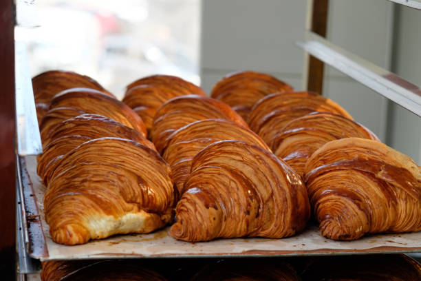 istock Freshly baked croissants 1483593978