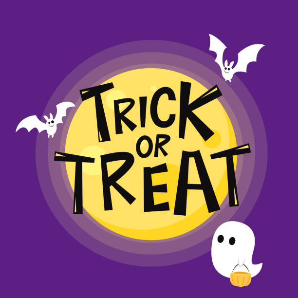 istock Happy halloween greeting card with cute Ghost. Holidays cartoon character. Happy halloween banner. 1483602030