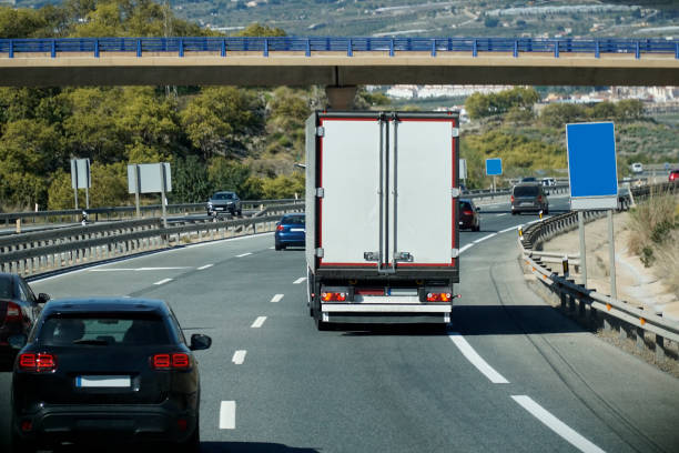 istock Truck on a highway 1483605066