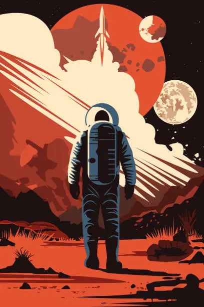 Vector illustration of Space Poster