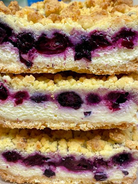 Blueberry cream cheese crumble.