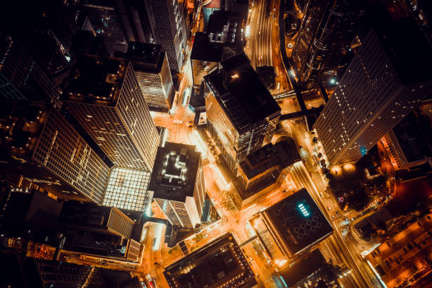 City that never sleeps, Hong Kong stock photo