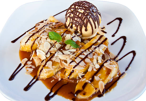 istock Banana crape with icecream isolated 148361045