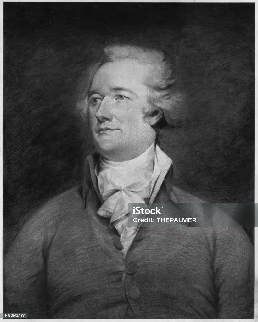 1859年からのアレクサンダーハミルトンの彫刻アメリカ合衆国建国の父 19世紀のベクターアート素材や画像を多数ご用意 19世紀