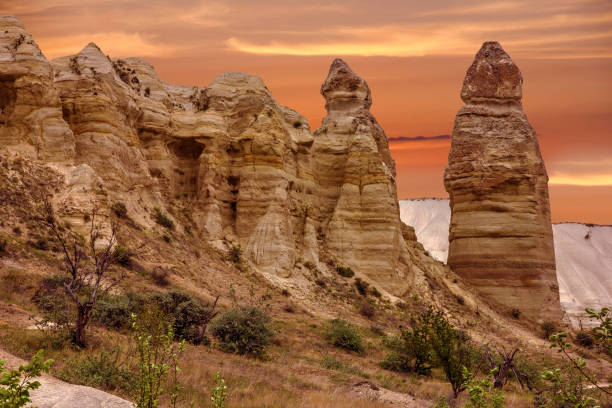 istock Sunset, mountain landscape, Cappadocia, Turkey. 1483626788