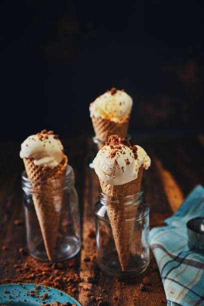 istock Vanilla Ice Cream with Chocolate Cookies 1483632323