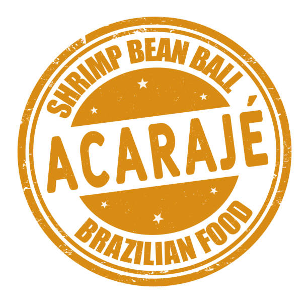 резиновый штамп acaraje в стиле гранж - akara stock illustrations