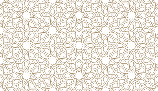 Seamless paper pattern in authentic arabian style. Vector illustration