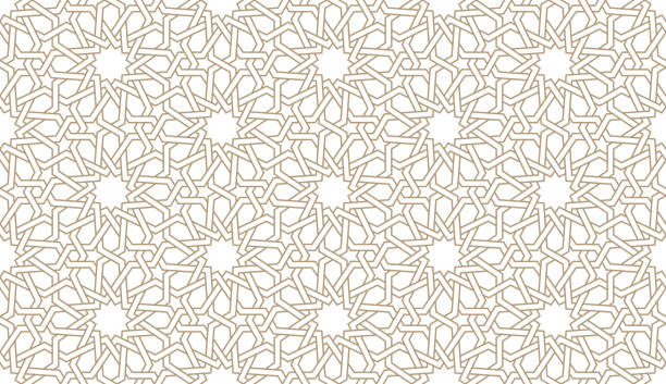 Seamless paper pattern in authentic arabian style. Seamless paper pattern in authentic arabian style. Vector illustration arabic style stock illustrations