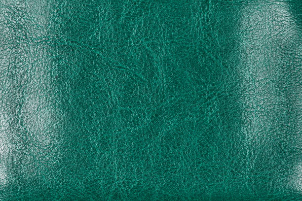 istock Turquoise textured finished leather, close-up. 1483645658