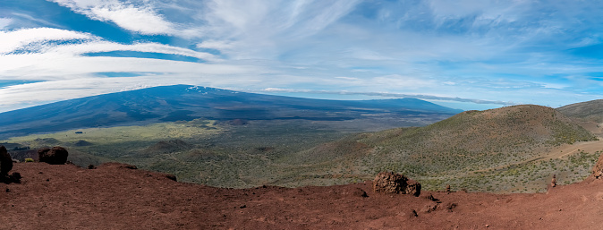 Mauna Kea (Mauna a Wakea), a dormant volcano on the island of HawaiÊ»i. It is the second-highest peak of an island on Earth. Hawaii, USA