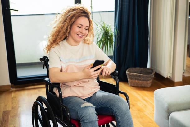 istock Shot of a young woman using her smartphone 1483655716