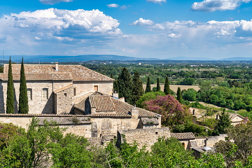 This photo captures the beauty of Avignon, France, from a panoramic viewpoint.