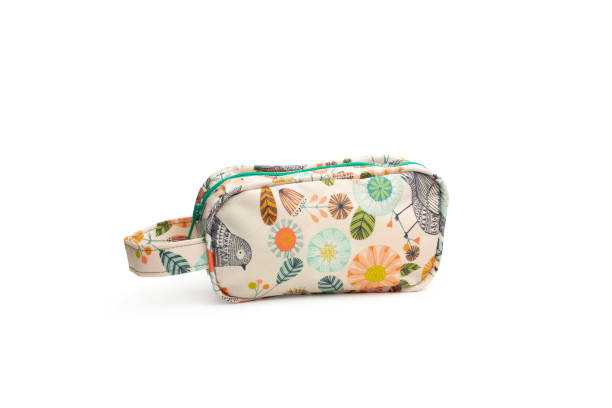 istock Colored plant print hand bag on a white background with copy space 1483660465