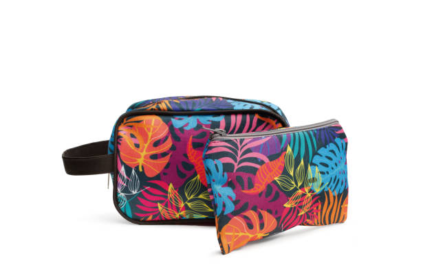 istock Colored plants print hand bags on a white background with copy space 1483660571