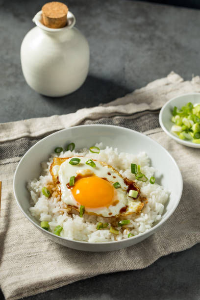 istock Homemade Asian Fried Egg and Rice Breakfast 1483663538