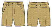 chino-kleidungsanzug-shorts-design-flach