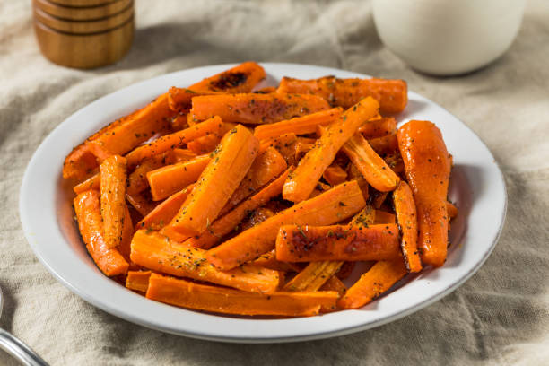 istock Homemade Organic Roasted Carrots 1483664724