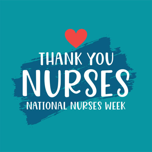 National Nurses Week, Thank You Nurses. Vector National Nurses Week, Thank You Nurses. Vector illustration. EPS10 week stock illustrations