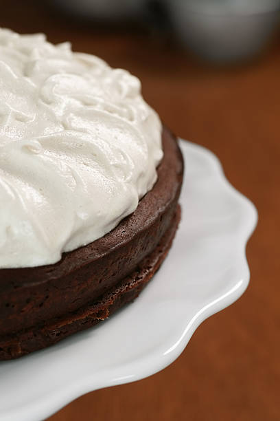 istock Flourless Chocolate Cake with Whipped Meringue Topping 148368116