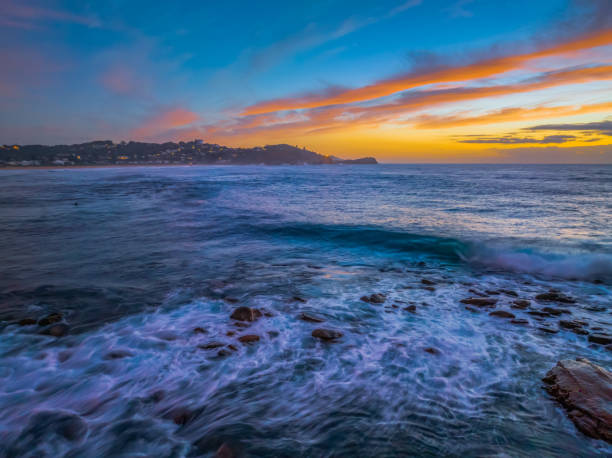 istock Sunrise at the seaside with high cloud 1483682690