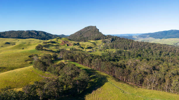 istock Rolling landscape framed by Mount Barney, Scenic Rim, Queensland, Australia 1483690335